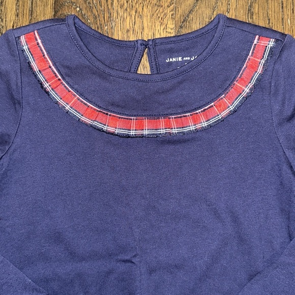 Size 5 Janie and Jack holiday shirt - Picture 2 of 6